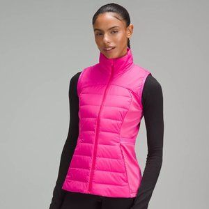 Lululemon Womens Sonic Pink Down For It All Vest Running 700 Fill Size 2 NEW